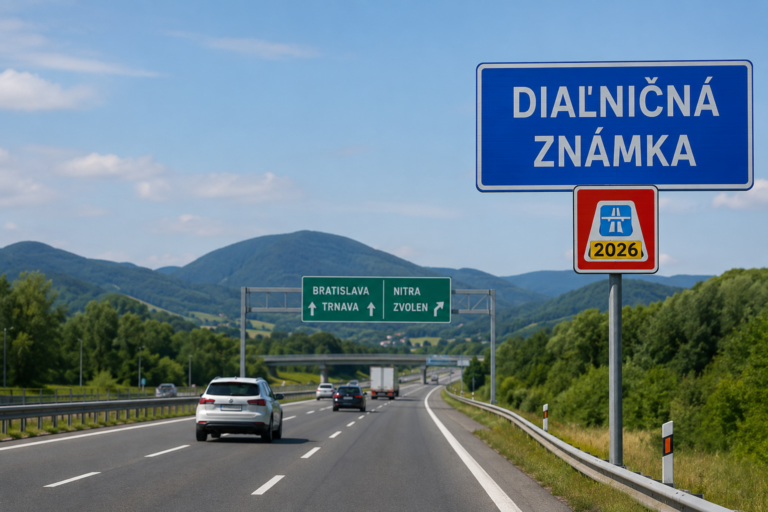 Diaľničná známka 2026 na slovenskej diaľnici